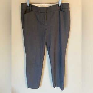 J. Crew Factory Charcoal Gray Stretch Pants | Women's Sz 8